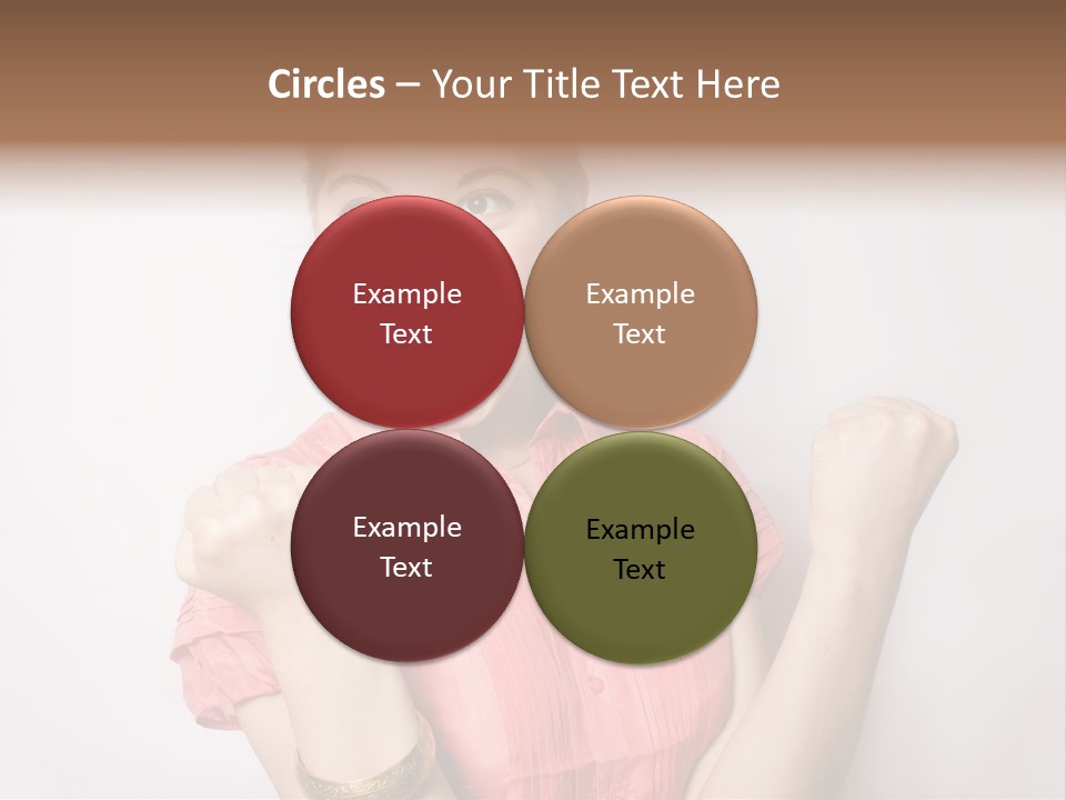 Businesswoman Female Color PowerPoint Template