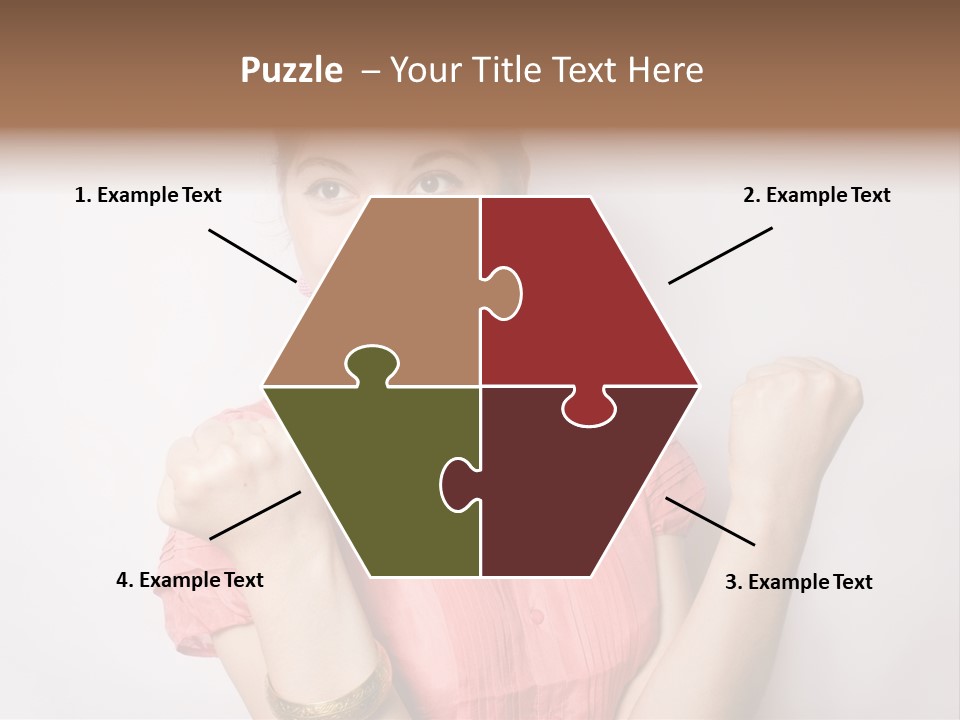 Businesswoman Female Color PowerPoint Template