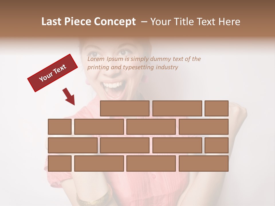 Businesswoman Female Color PowerPoint Template