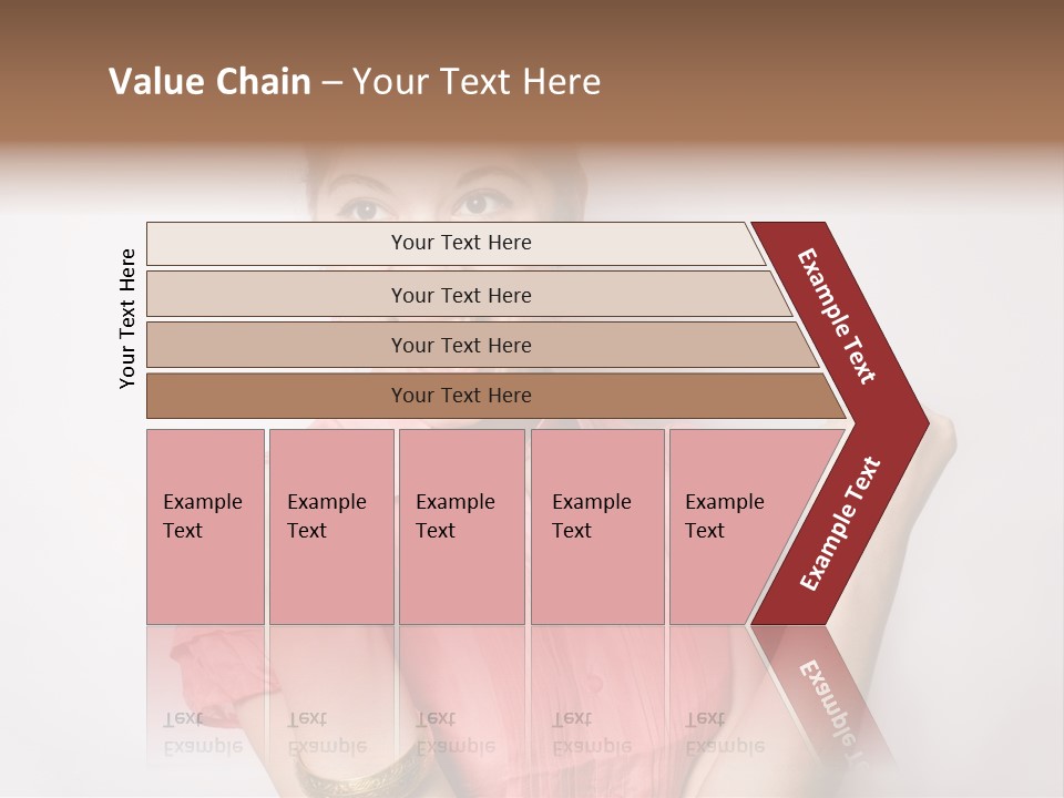 Businesswoman Female Color PowerPoint Template