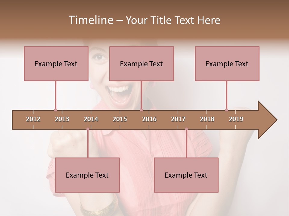Businesswoman Female Color PowerPoint Template