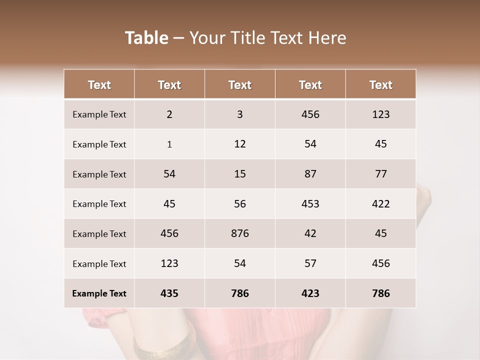 Businesswoman Female Color PowerPoint Template