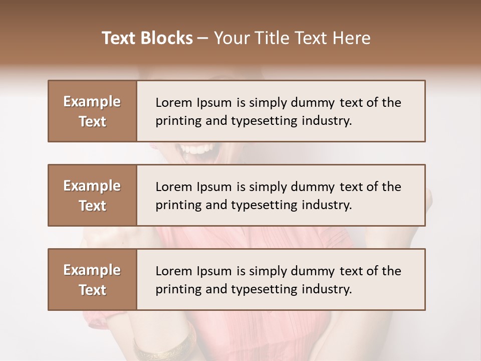 Businesswoman Female Color PowerPoint Template