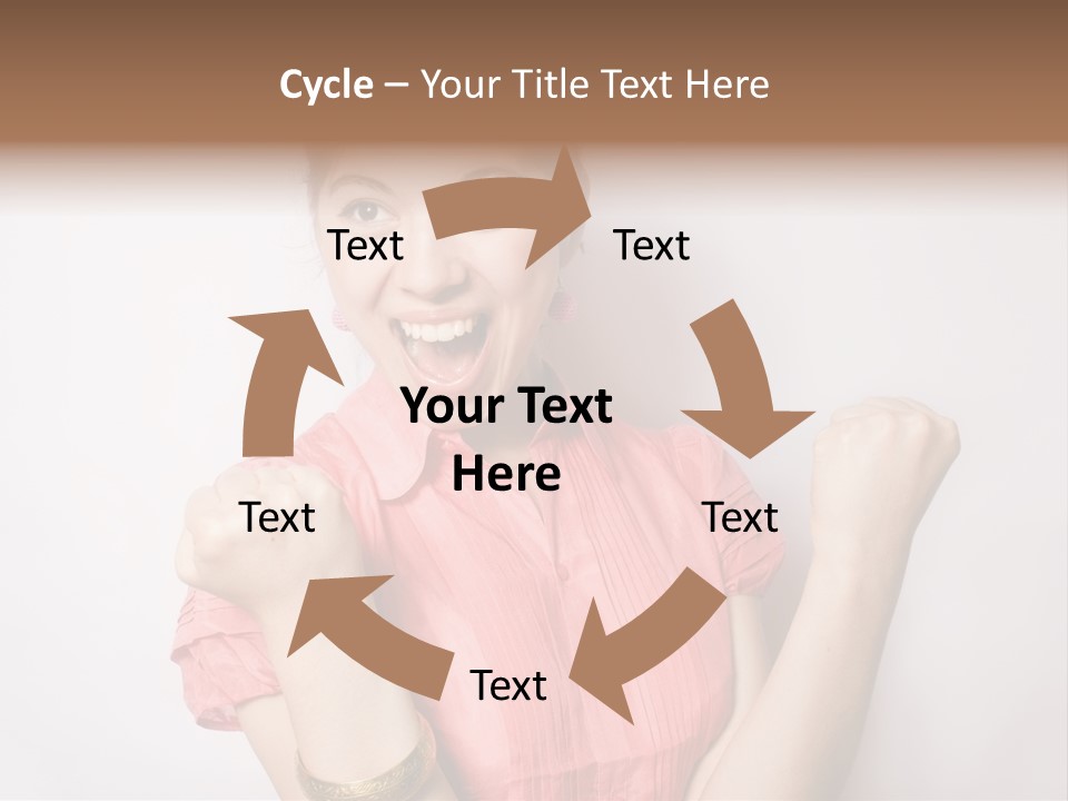 Businesswoman Female Color PowerPoint Template