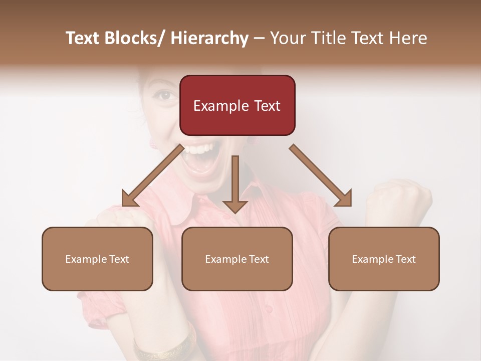 Businesswoman Female Color PowerPoint Template