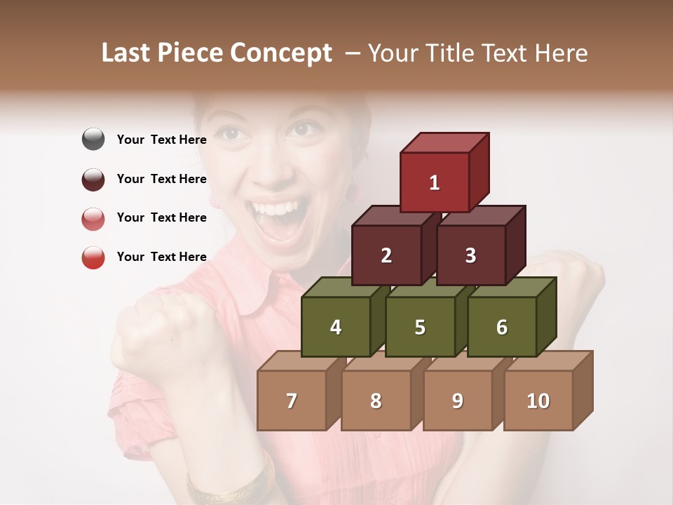 Businesswoman Female Color PowerPoint Template