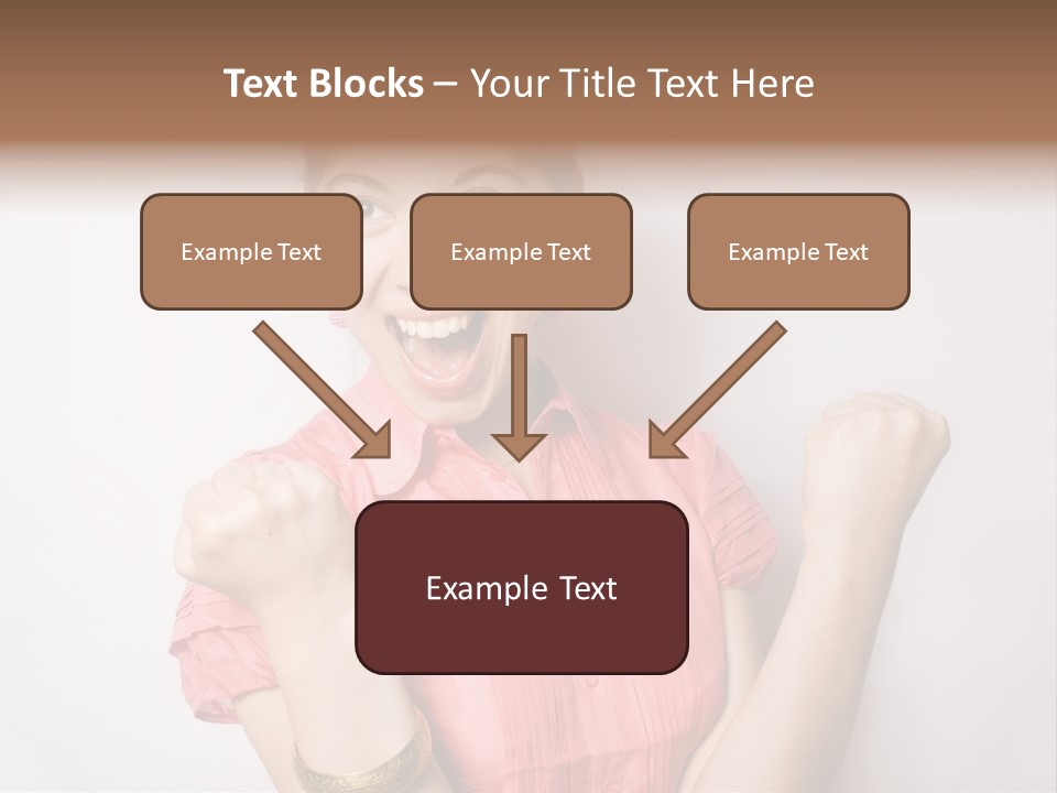 Businesswoman Female Color PowerPoint Template