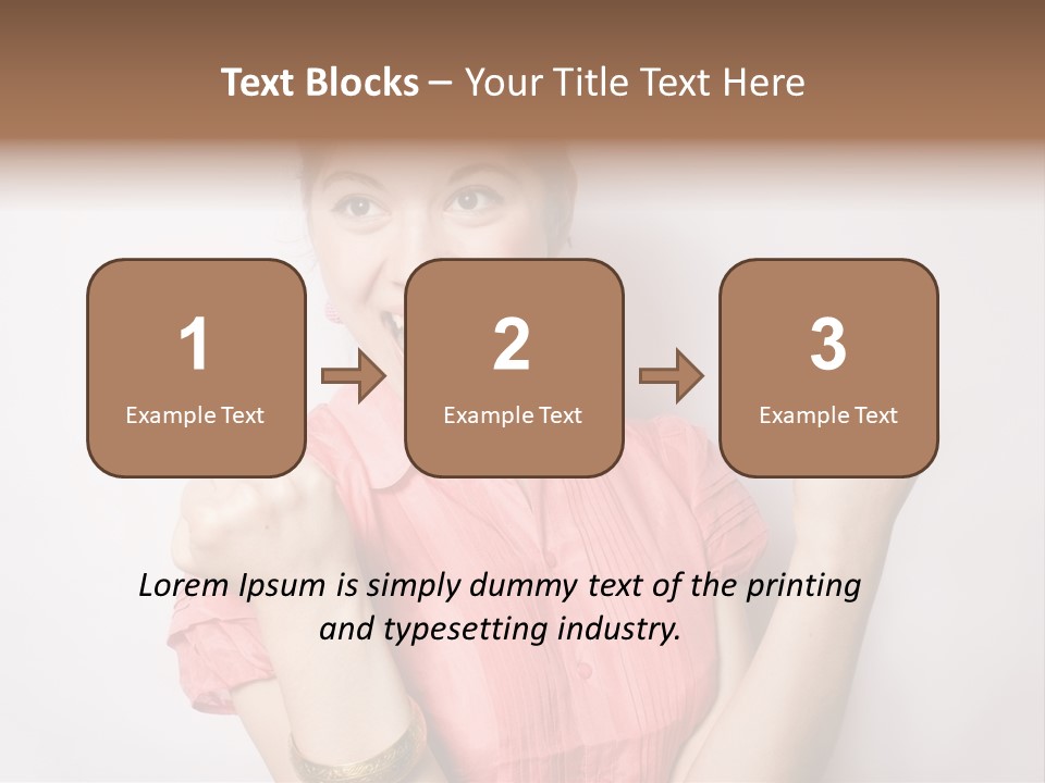 Businesswoman Female Color PowerPoint Template