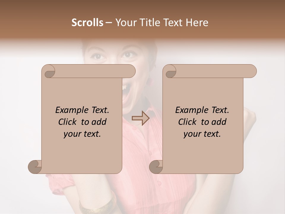 Businesswoman Female Color PowerPoint Template