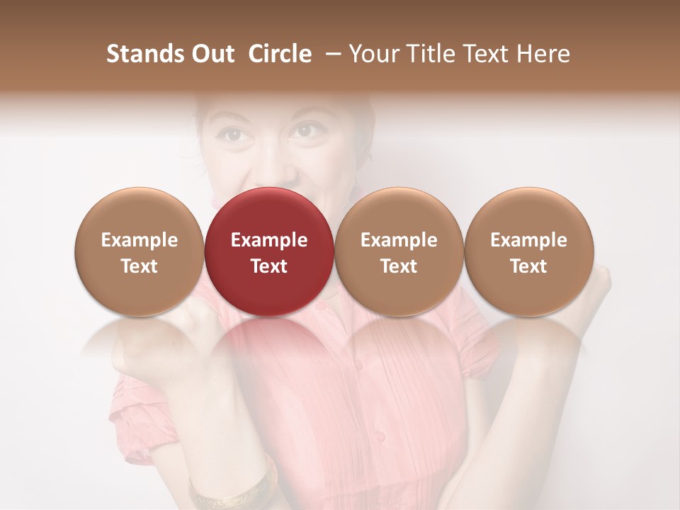 Businesswoman Female Color PowerPoint Template