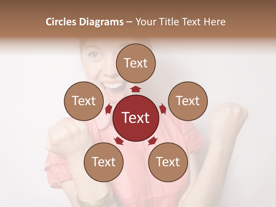 Businesswoman Female Color PowerPoint Template