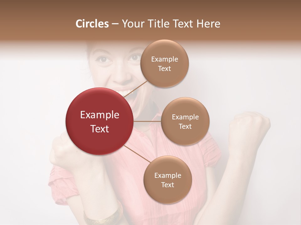 Businesswoman Female Color PowerPoint Template