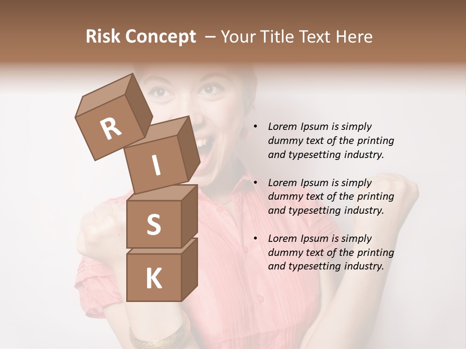 Businesswoman Female Color PowerPoint Template