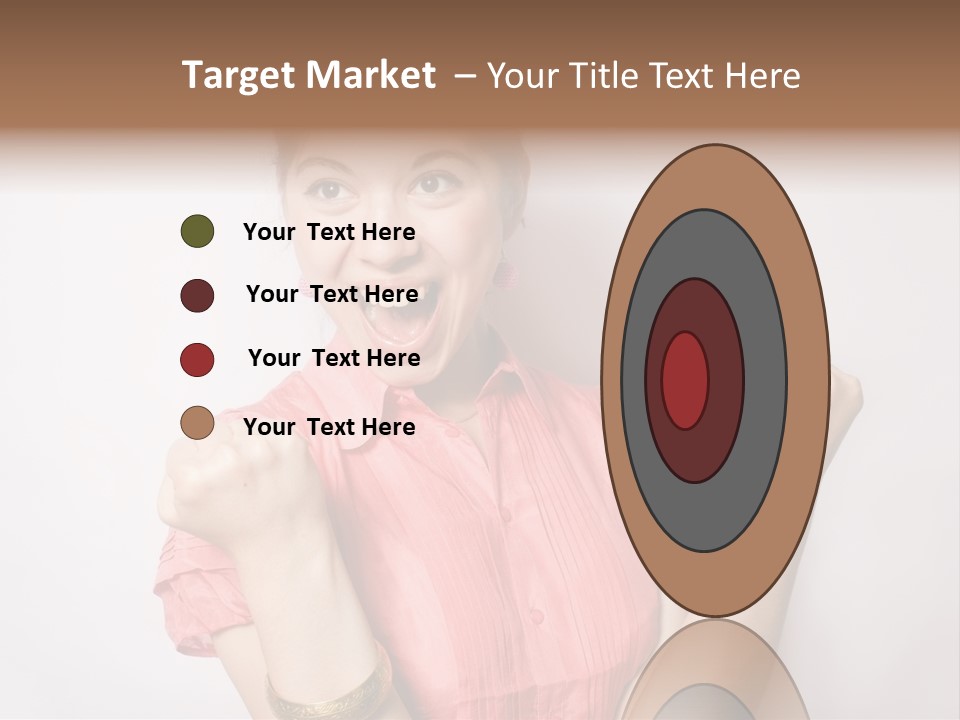 Businesswoman Female Color PowerPoint Template