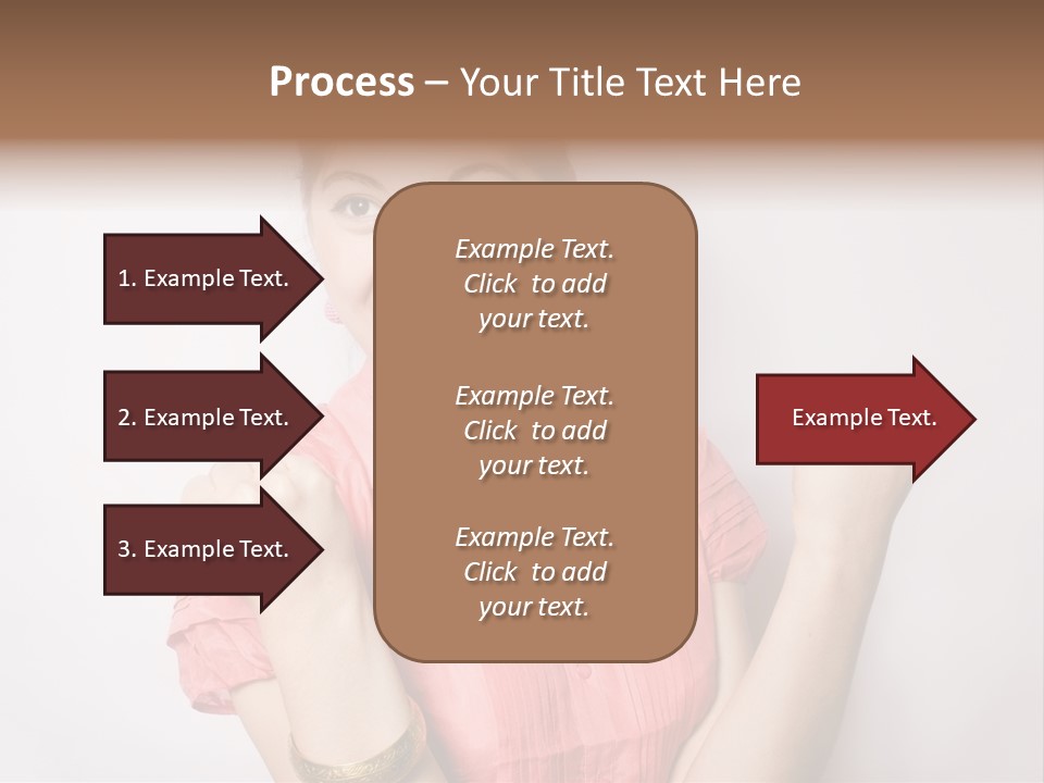 Businesswoman Female Color PowerPoint Template