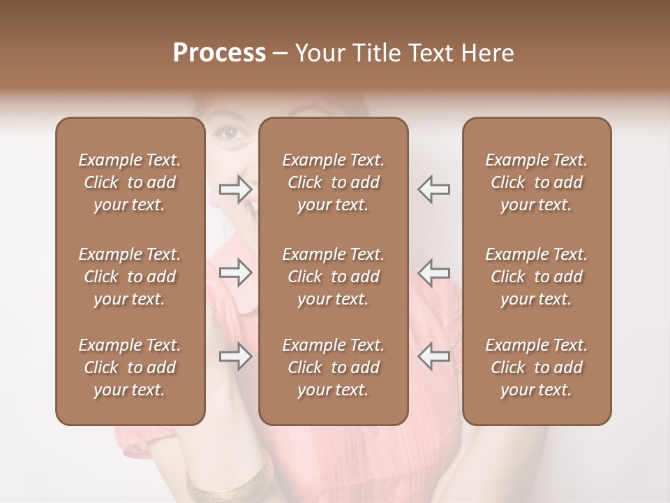 Businesswoman Female Color PowerPoint Template