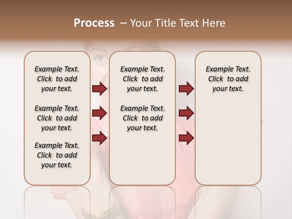 Businesswoman Female Color PowerPoint Template