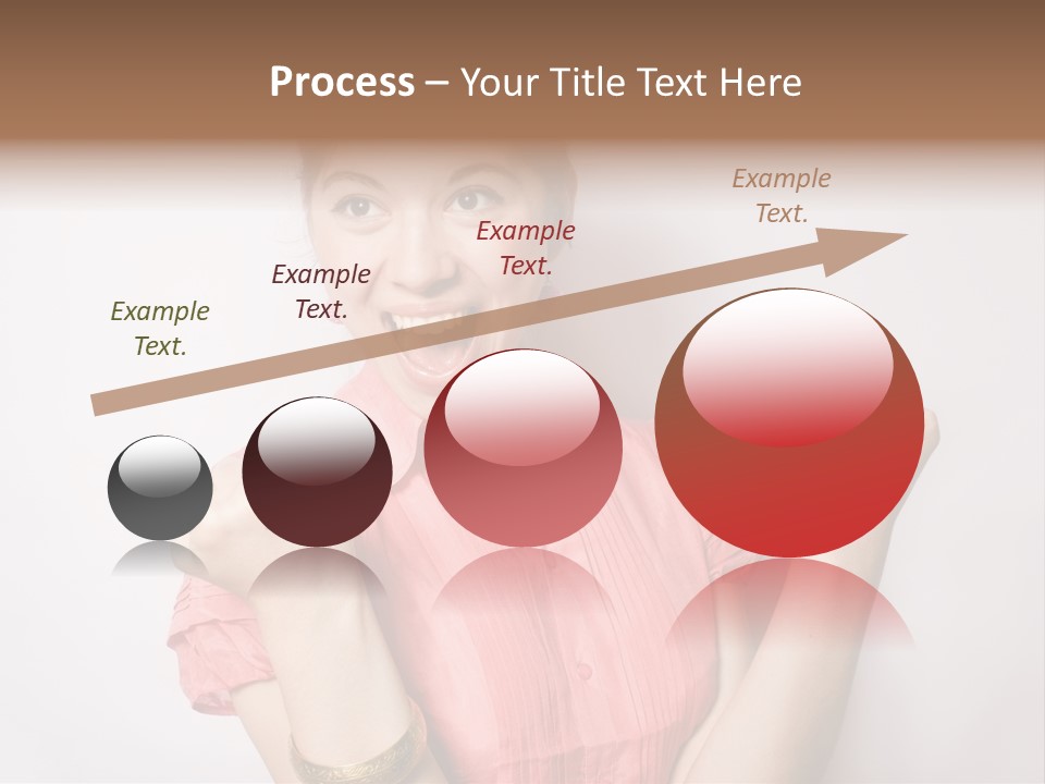 Businesswoman Female Color PowerPoint Template