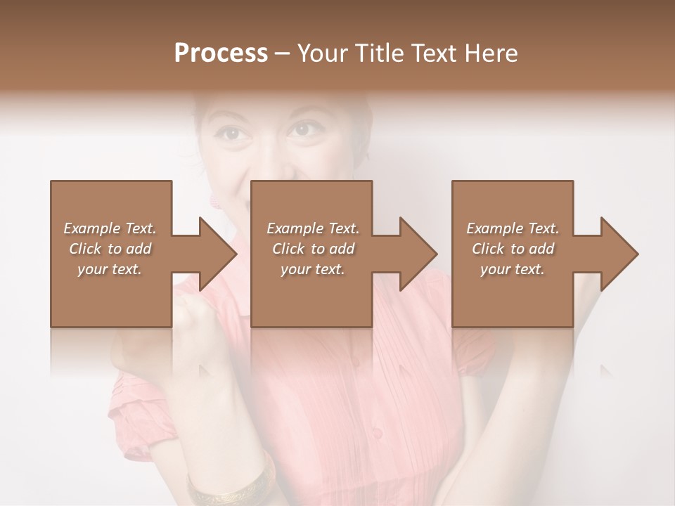 Businesswoman Female Color PowerPoint Template
