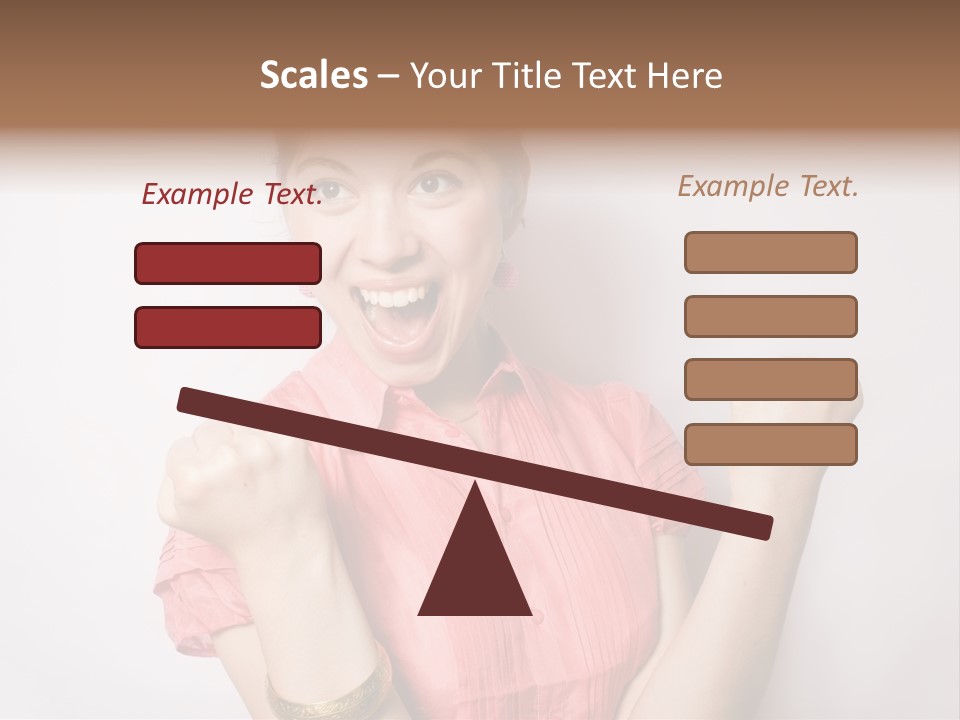 Businesswoman Female Color PowerPoint Template