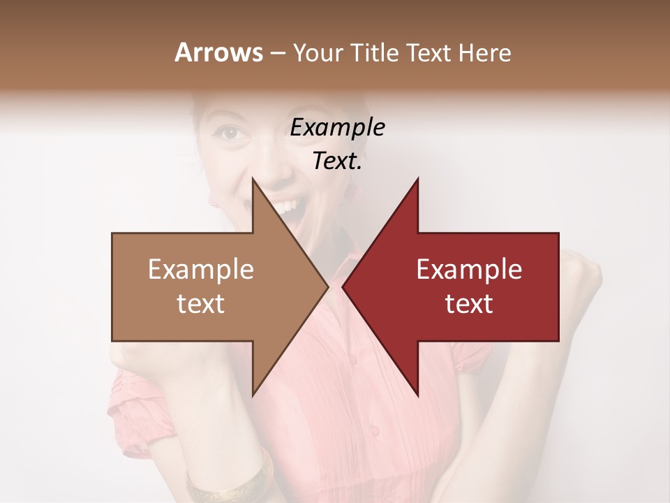 Businesswoman Female Color PowerPoint Template