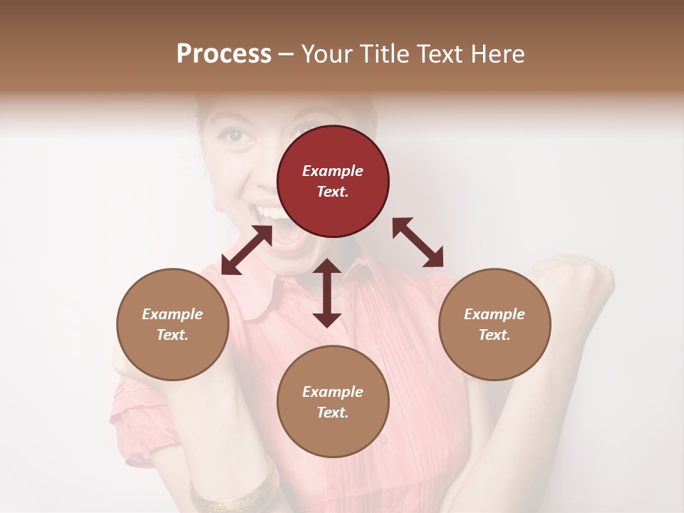 Businesswoman Female Color PowerPoint Template