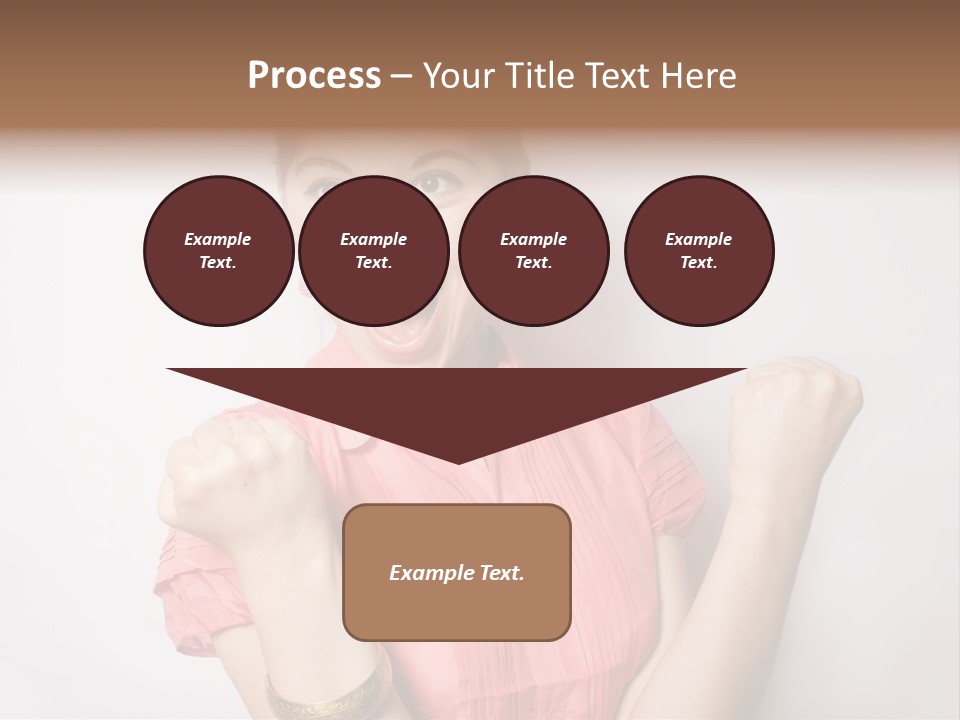 Businesswoman Female Color PowerPoint Template