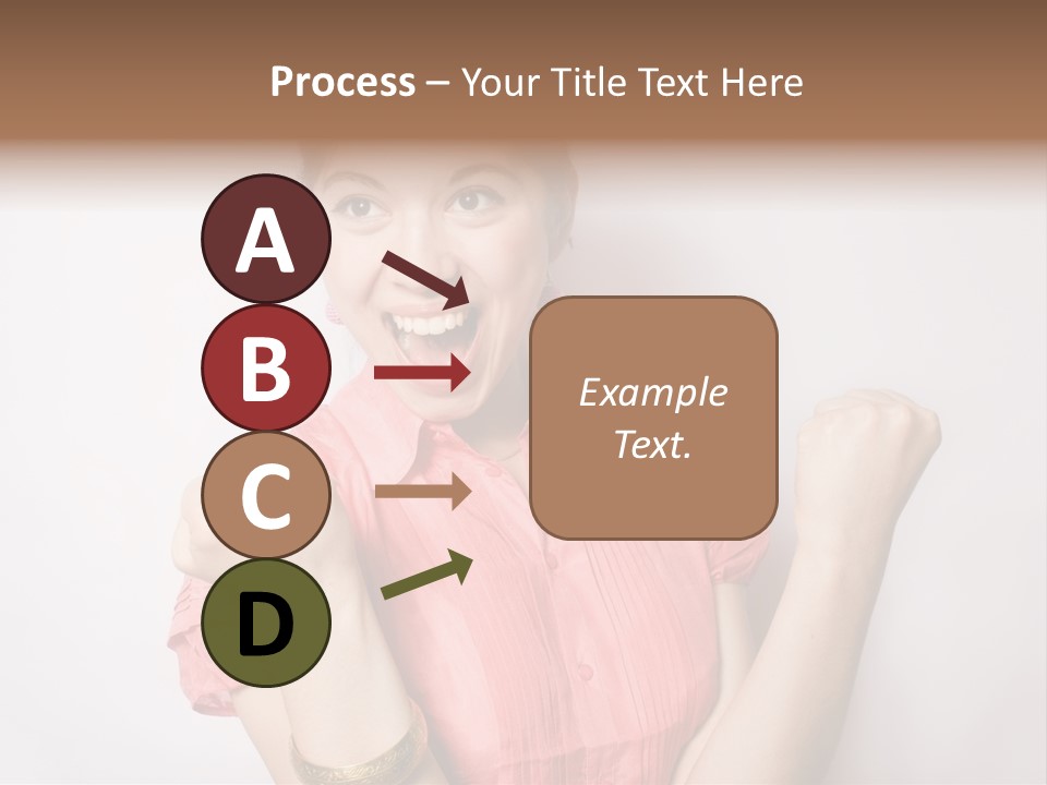 Businesswoman Female Color PowerPoint Template