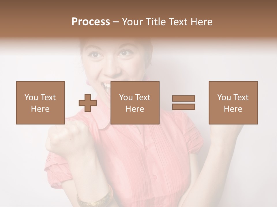 Businesswoman Female Color PowerPoint Template