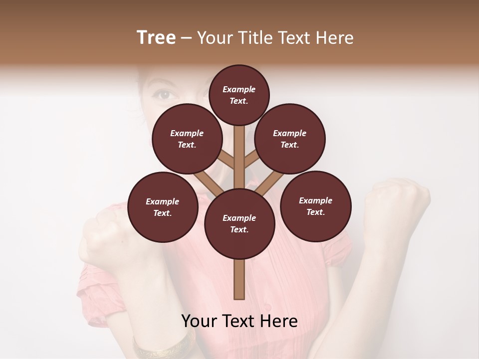 Businesswoman Female Color PowerPoint Template