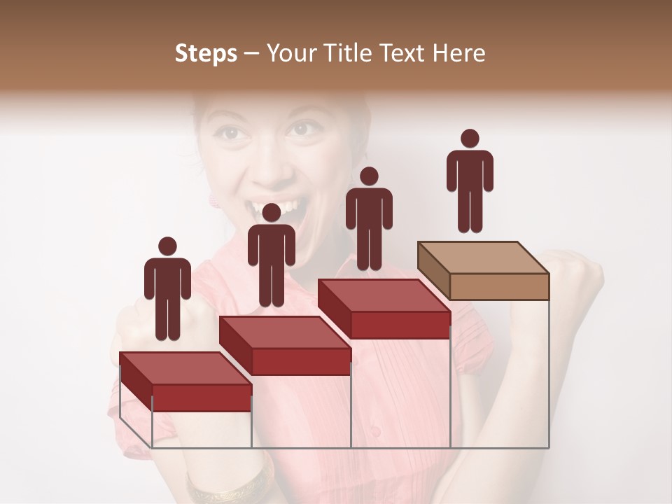 Businesswoman Female Color PowerPoint Template