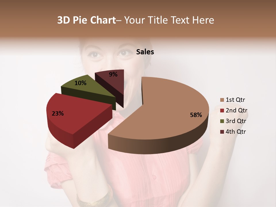 Businesswoman Female Color PowerPoint Template