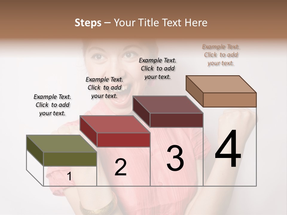 Businesswoman Female Color PowerPoint Template