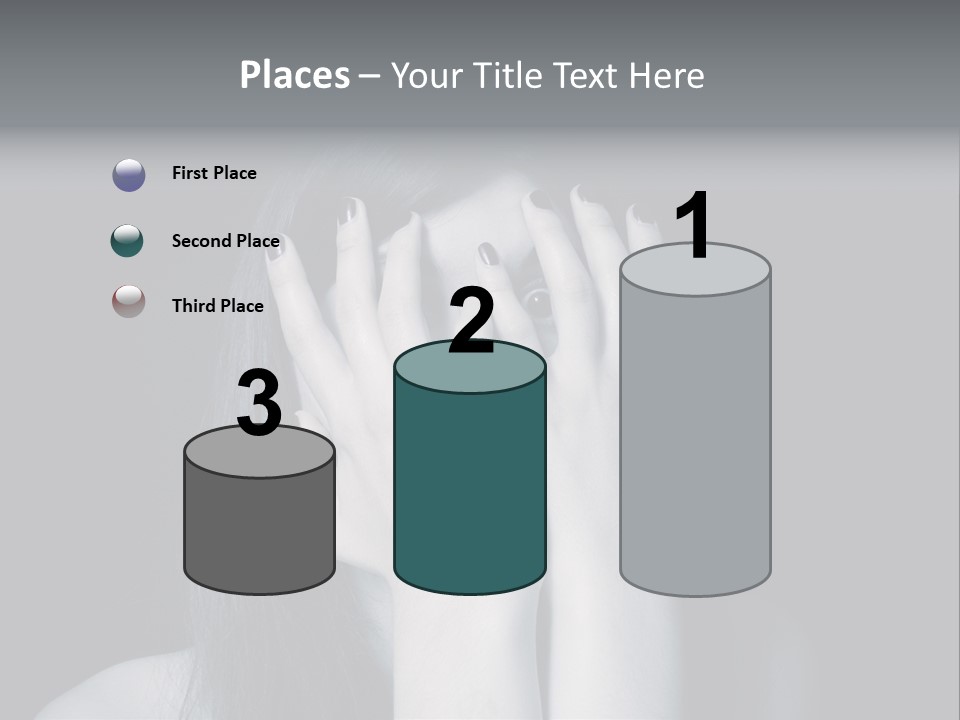 Panicked White Stress PowerPoint Template