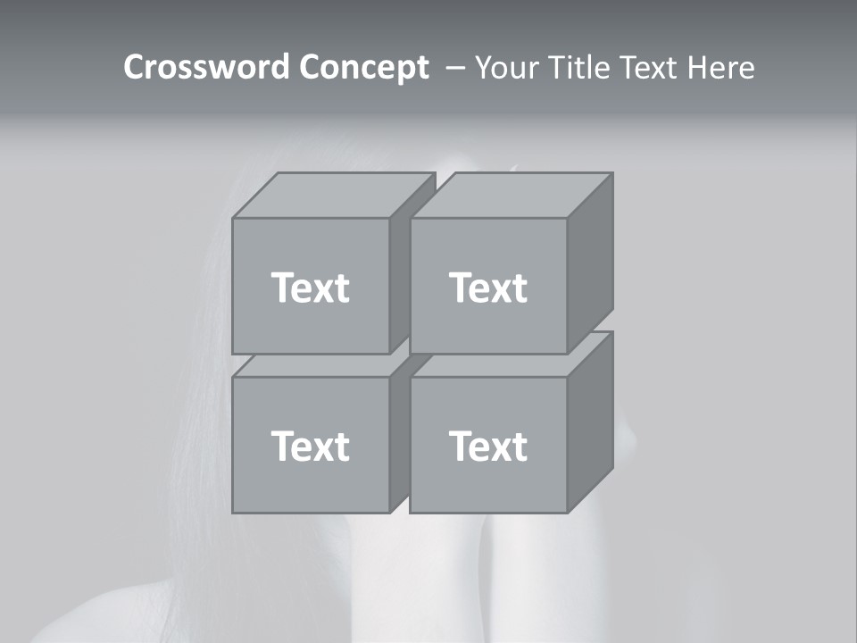 Panicked White Stress PowerPoint Template