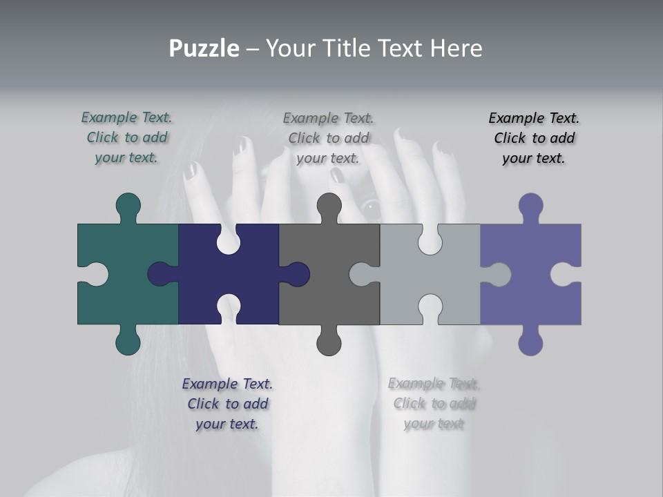 Panicked White Stress PowerPoint Template