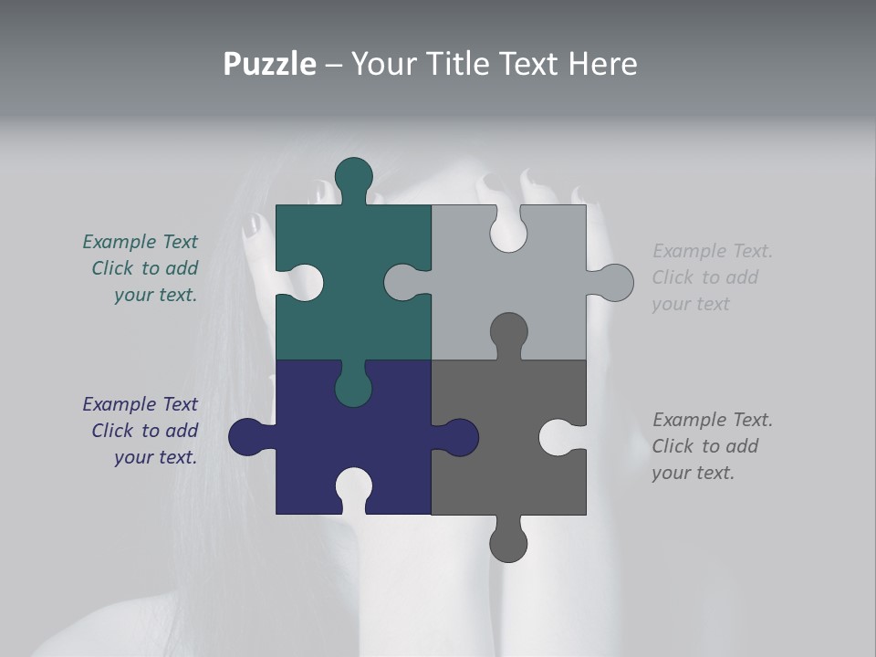 Panicked White Stress PowerPoint Template