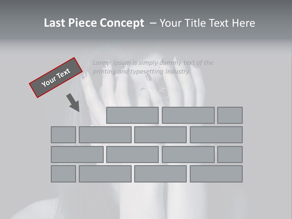 Panicked White Stress PowerPoint Template