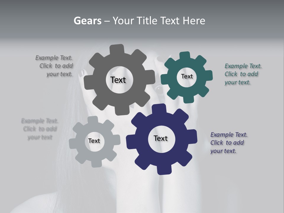 Panicked White Stress PowerPoint Template