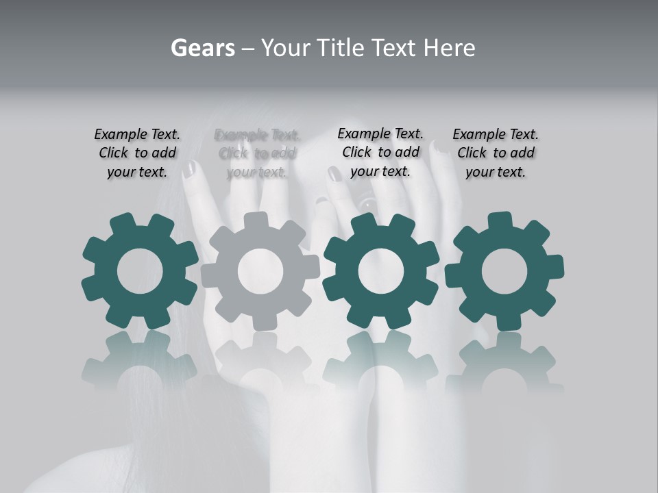 Panicked White Stress PowerPoint Template