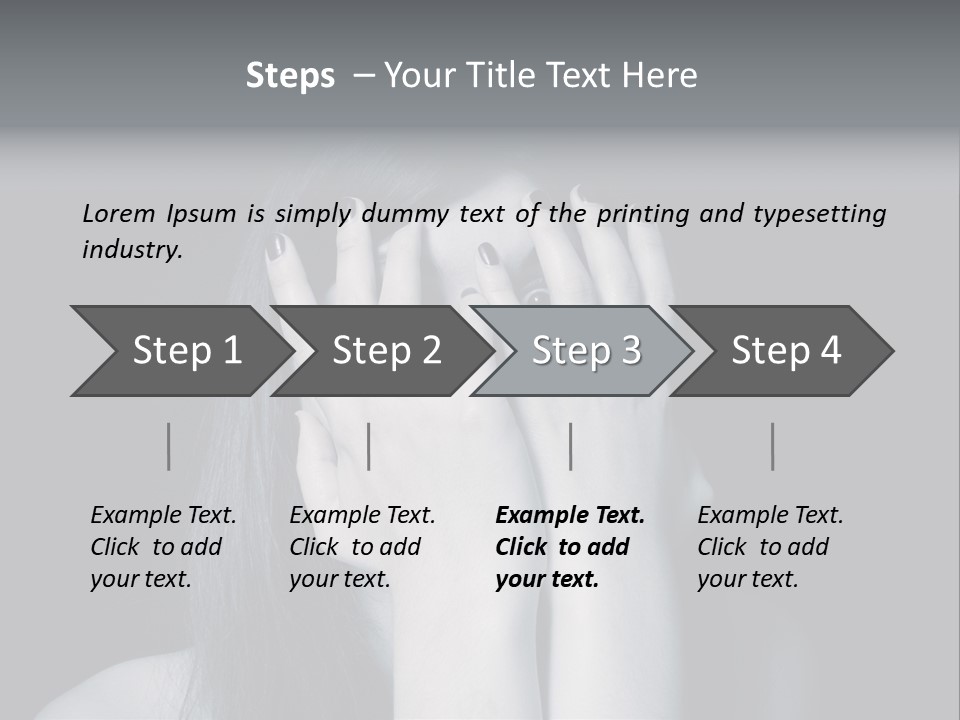 Panicked White Stress PowerPoint Template