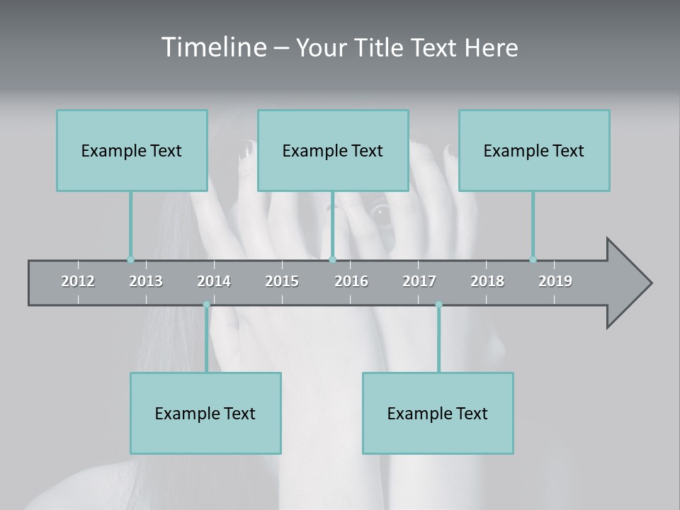 Panicked White Stress PowerPoint Template