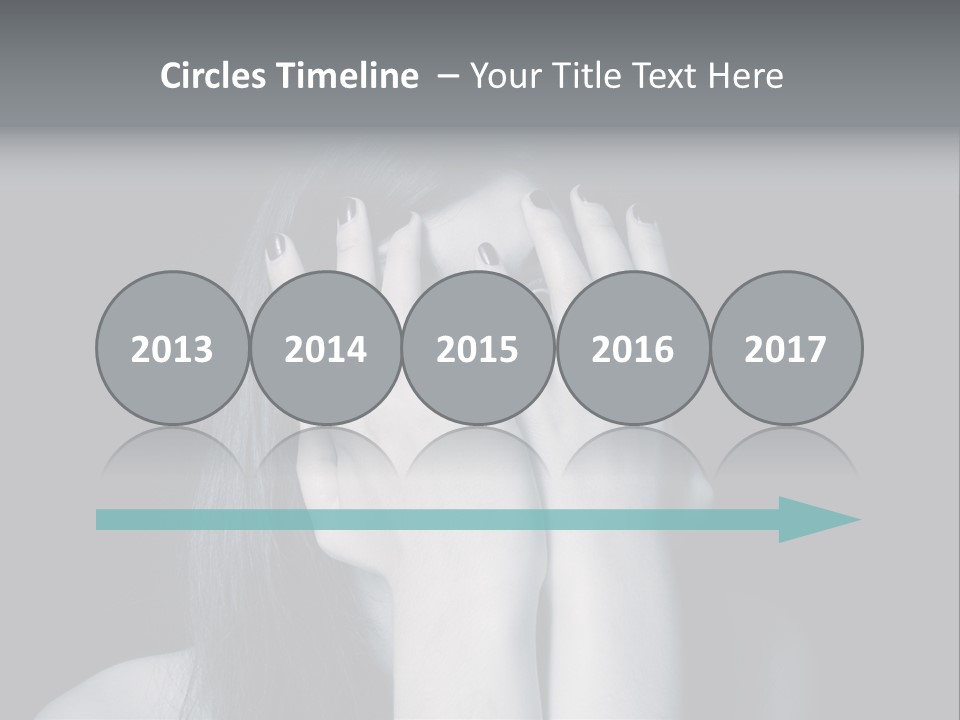 Panicked White Stress PowerPoint Template