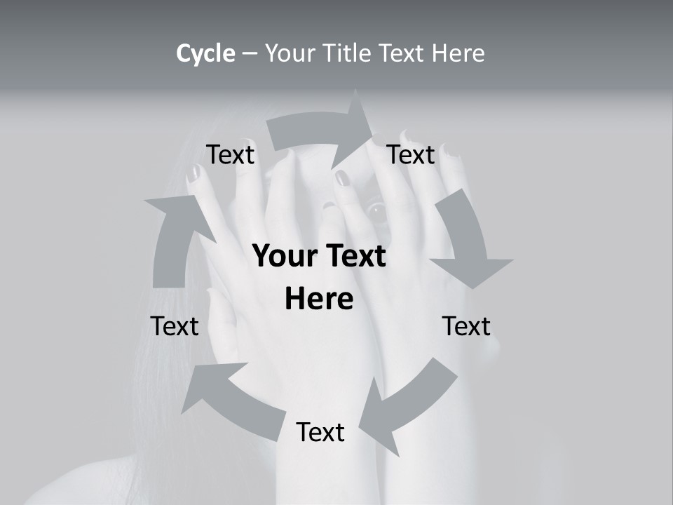 Panicked White Stress PowerPoint Template