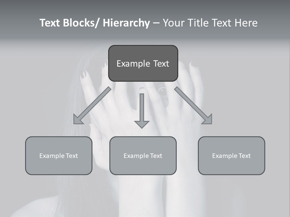 Panicked White Stress PowerPoint Template