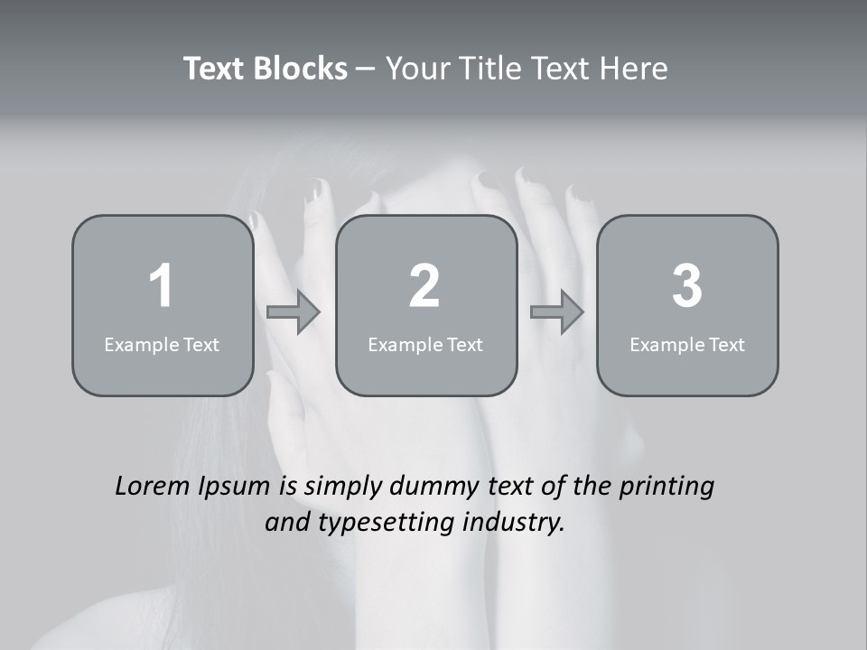 Panicked White Stress PowerPoint Template