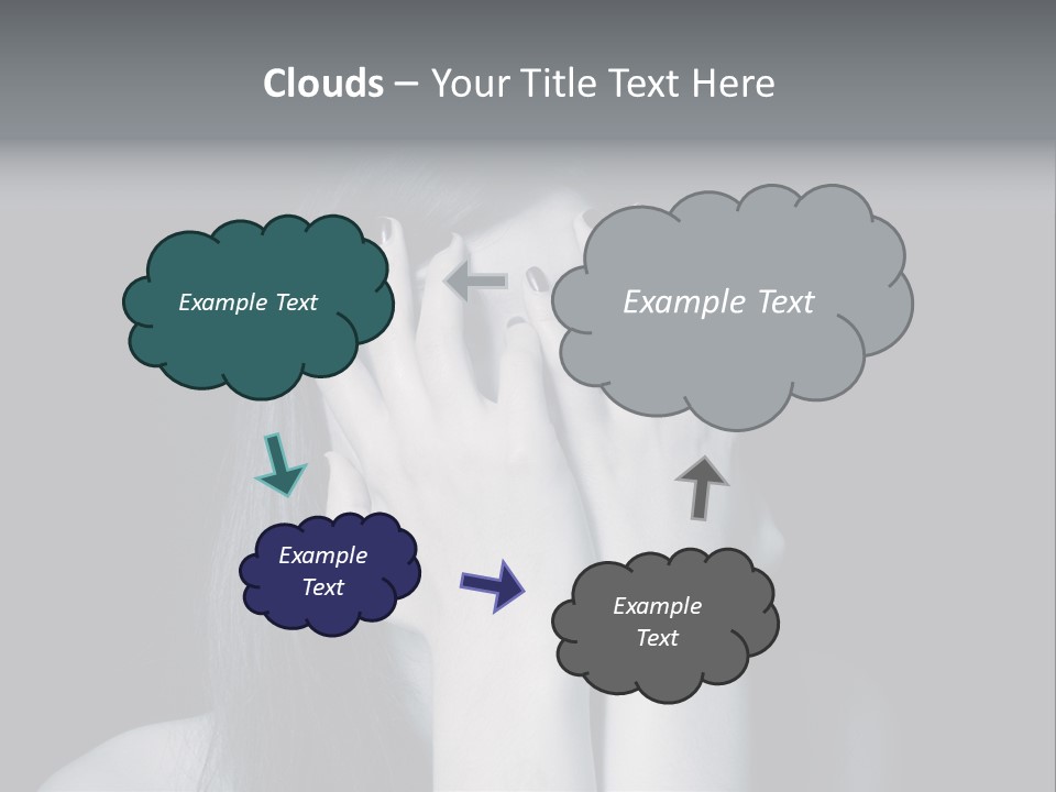 Panicked White Stress PowerPoint Template
