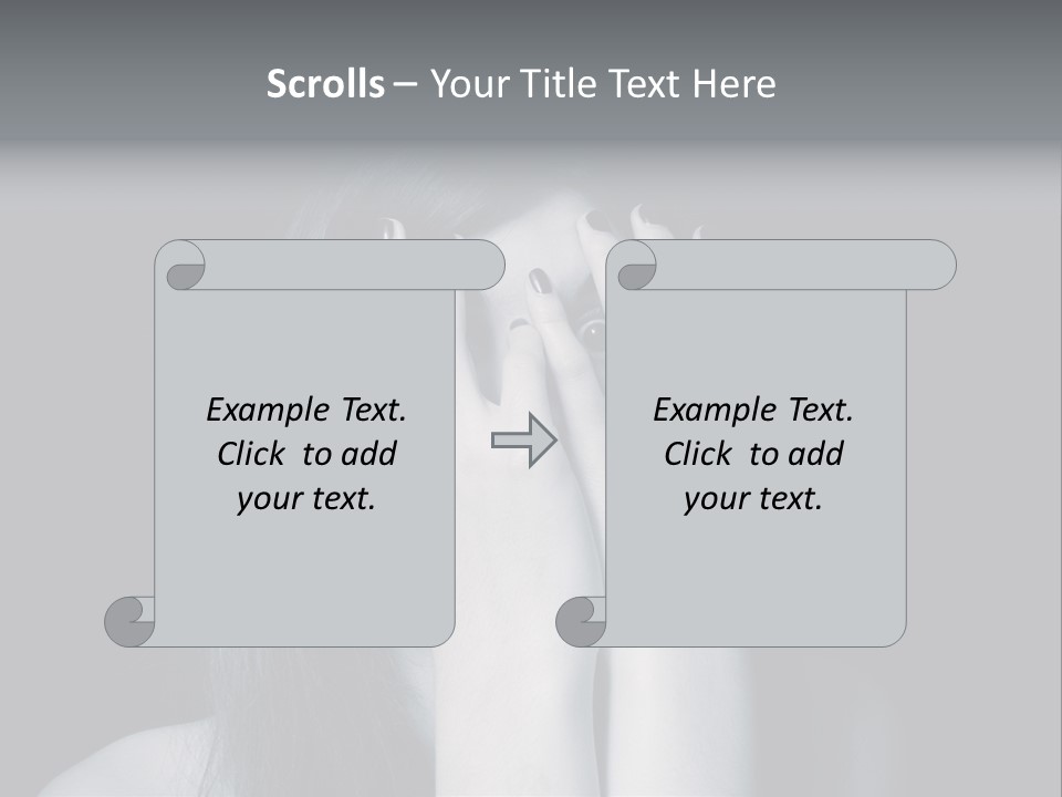 Panicked White Stress PowerPoint Template