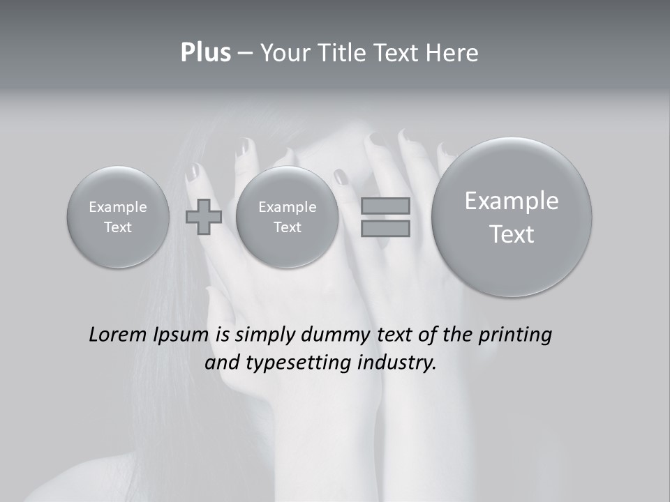 Panicked White Stress PowerPoint Template