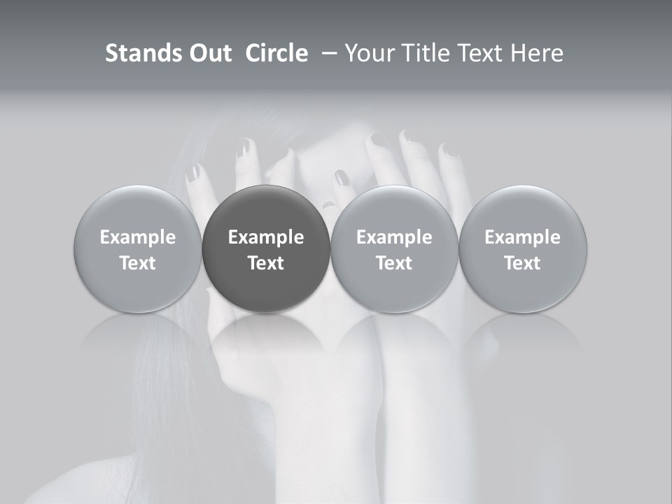 Panicked White Stress PowerPoint Template